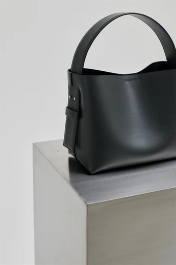 Leata leather bag, Volcanic Ash